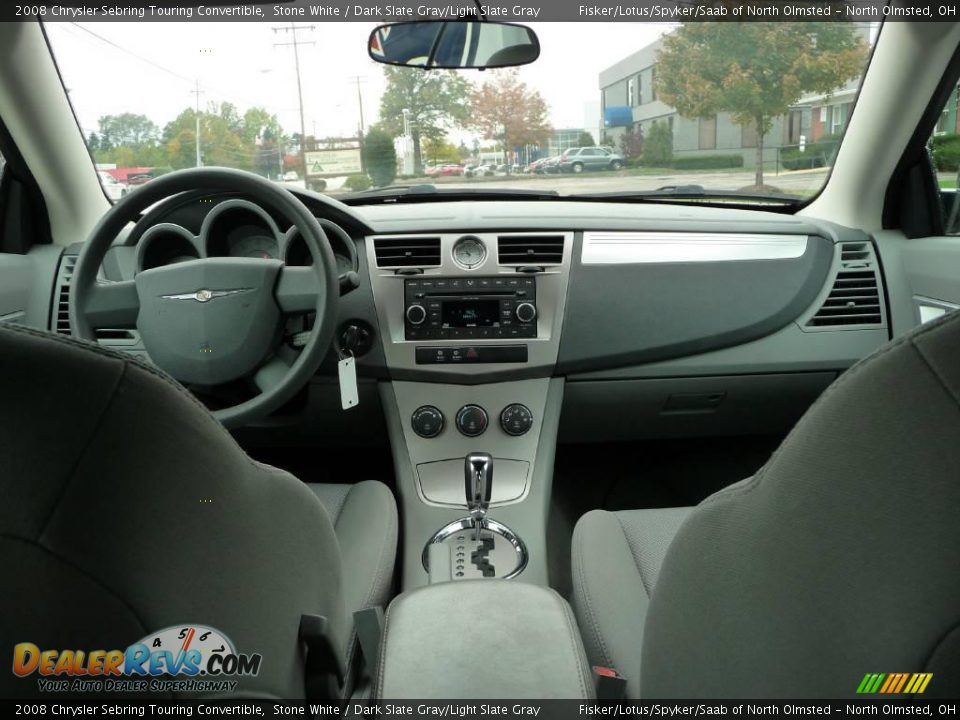 2008 Chrysler Sebring Touring Convertible Stone White / Dark Slate Gray/Light Slate Gray Photo #16