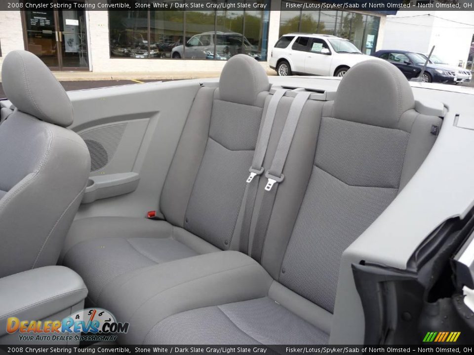 2008 Chrysler Sebring Touring Convertible Stone White / Dark Slate Gray/Light Slate Gray Photo #17