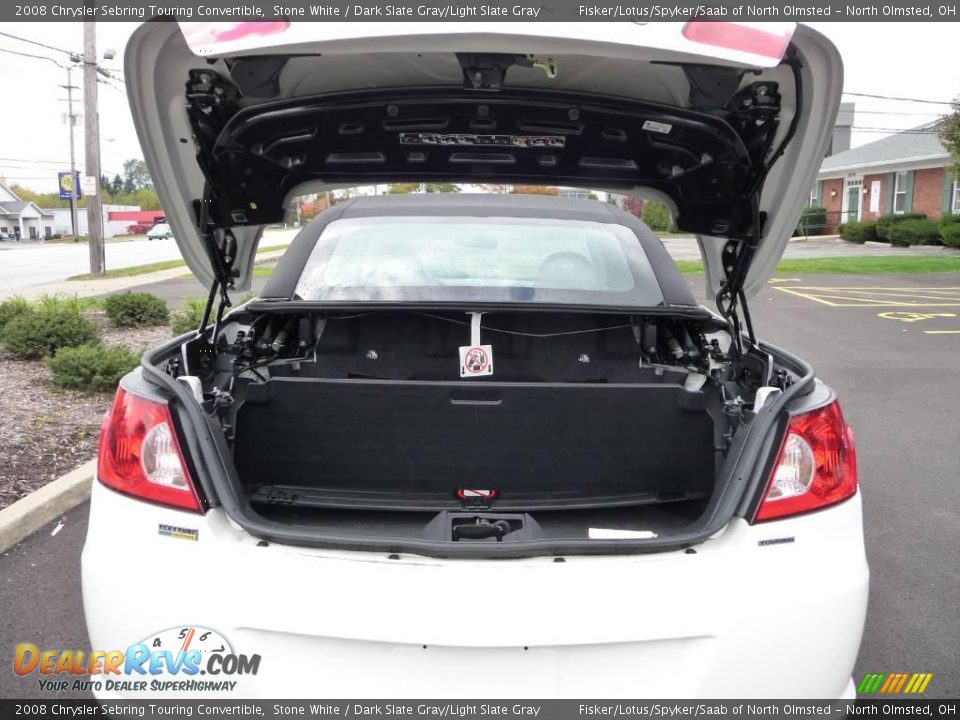 2008 Chrysler Sebring Touring Convertible Stone White / Dark Slate Gray/Light Slate Gray Photo #18