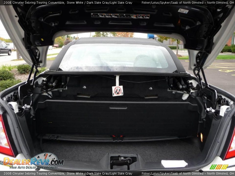 2008 Chrysler Sebring Touring Convertible Stone White / Dark Slate Gray/Light Slate Gray Photo #19