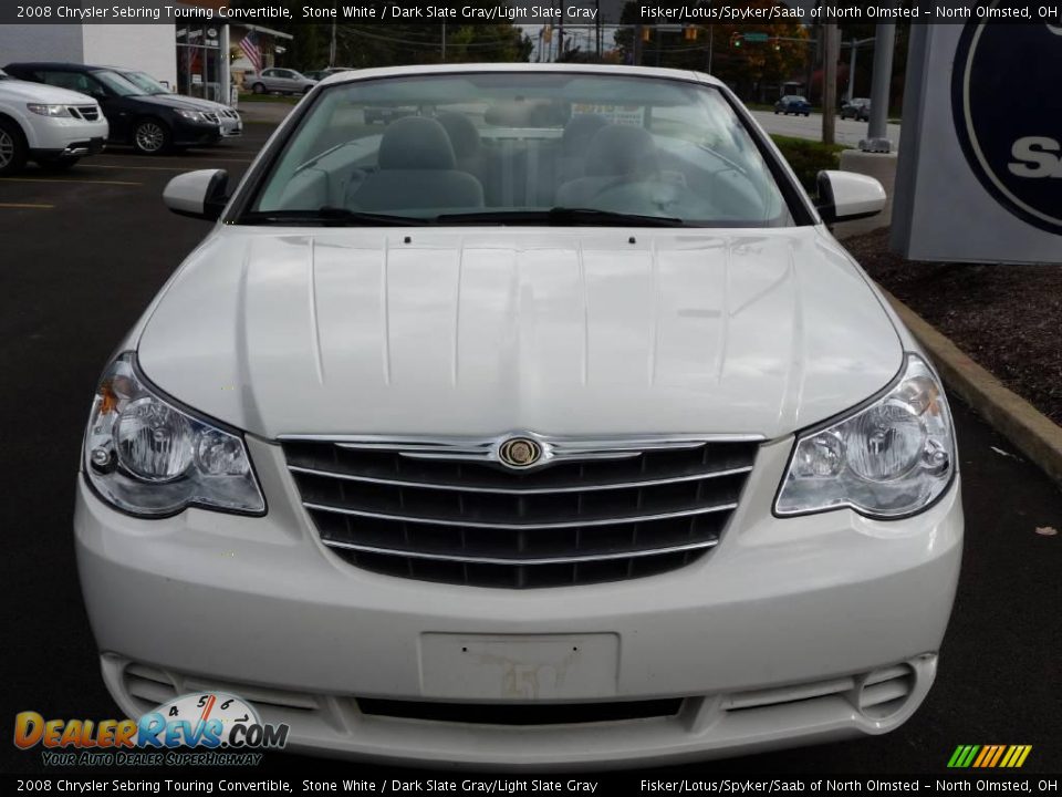 2008 Chrysler Sebring Touring Convertible Stone White / Dark Slate Gray/Light Slate Gray Photo #23