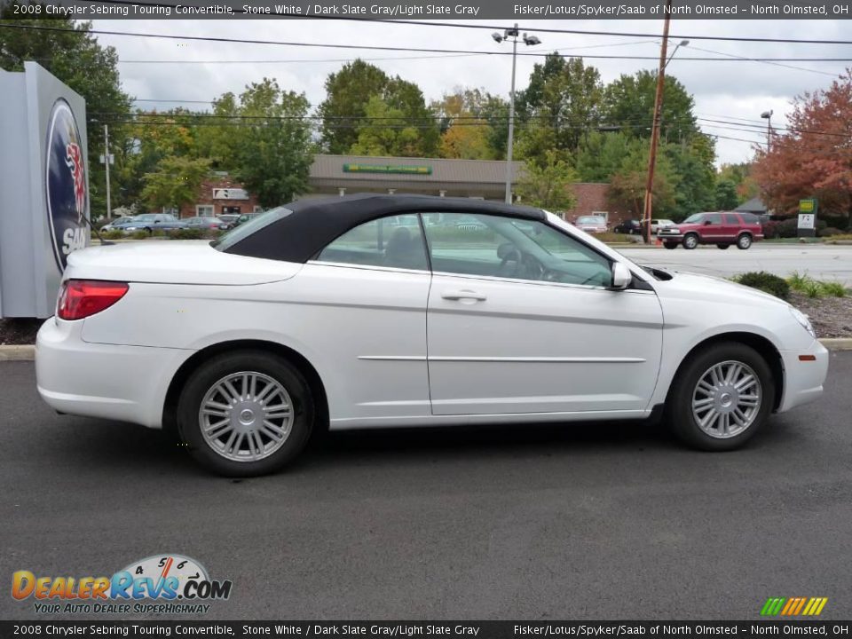 2008 Chrysler Sebring Touring Convertible Stone White / Dark Slate Gray/Light Slate Gray Photo #26