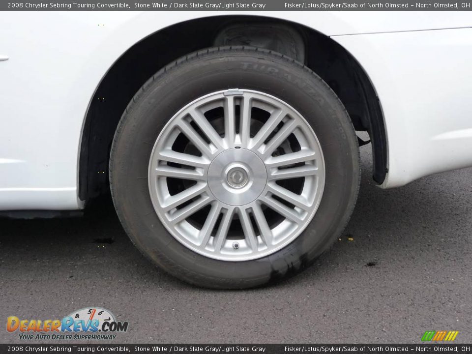 2008 Chrysler Sebring Touring Convertible Stone White / Dark Slate Gray/Light Slate Gray Photo #29