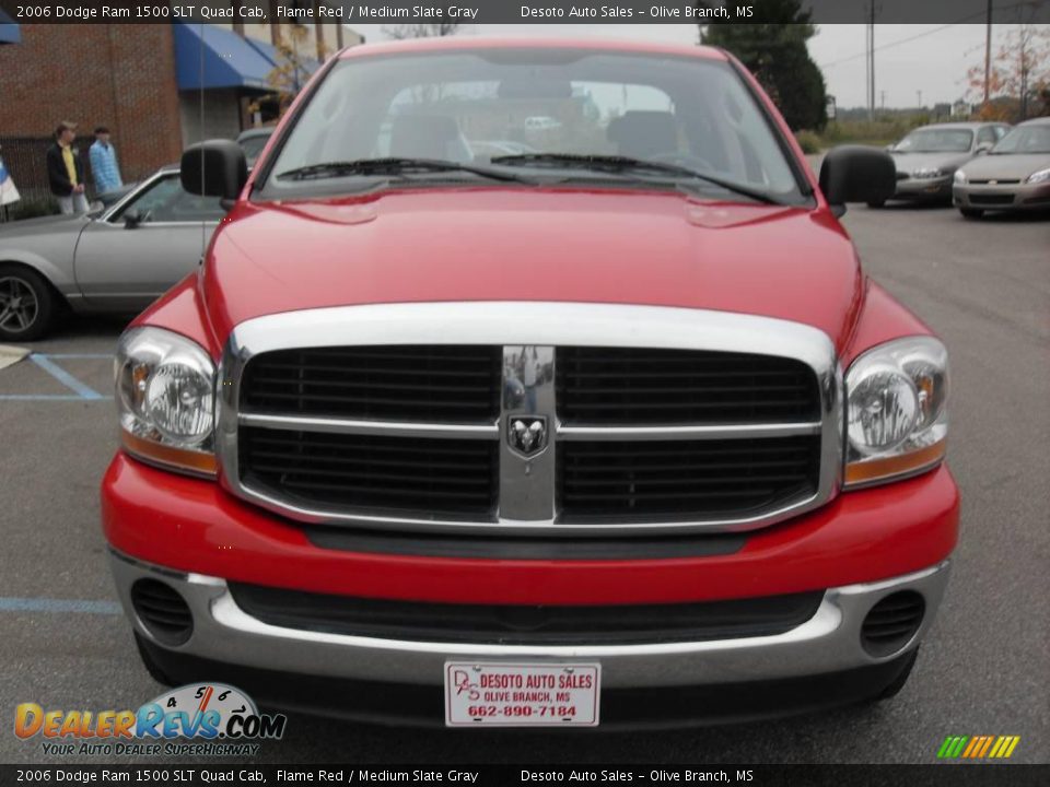 2006 Dodge Ram 1500 SLT Quad Cab Flame Red / Medium Slate Gray Photo #3