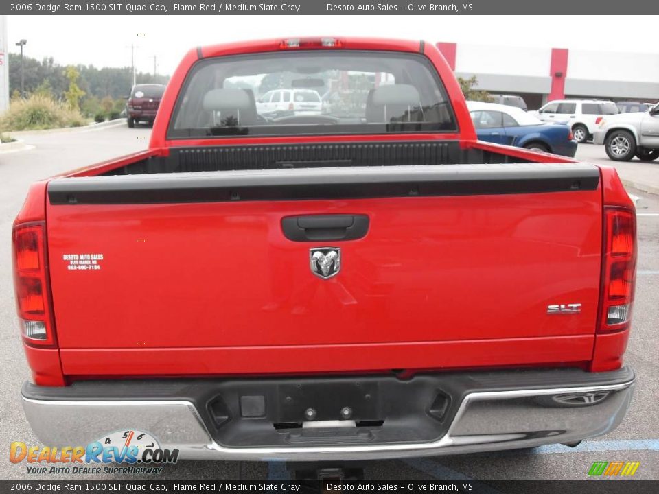 2006 Dodge Ram 1500 SLT Quad Cab Flame Red / Medium Slate Gray Photo #6