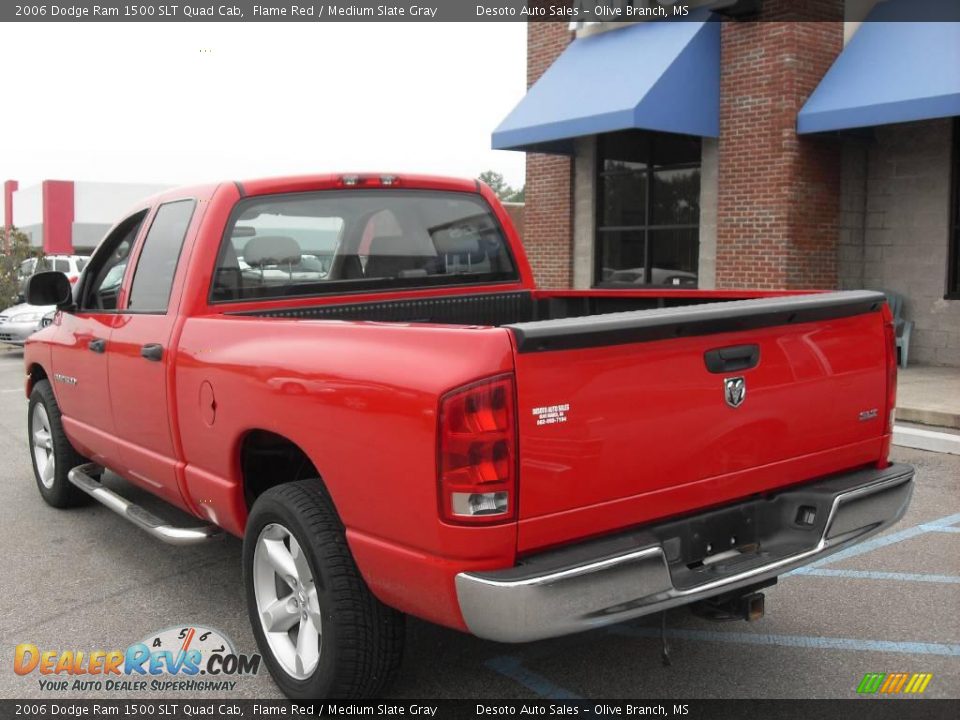 2006 Dodge Ram 1500 SLT Quad Cab Flame Red / Medium Slate Gray Photo #7
