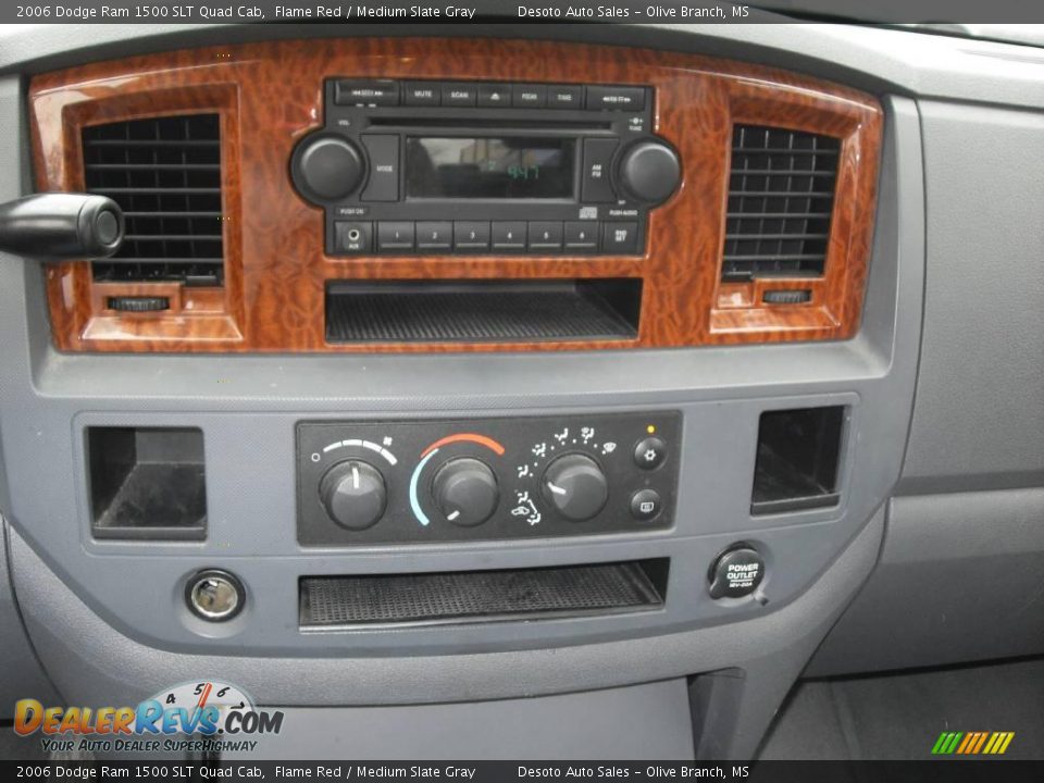 2006 Dodge Ram 1500 SLT Quad Cab Flame Red / Medium Slate Gray Photo #11