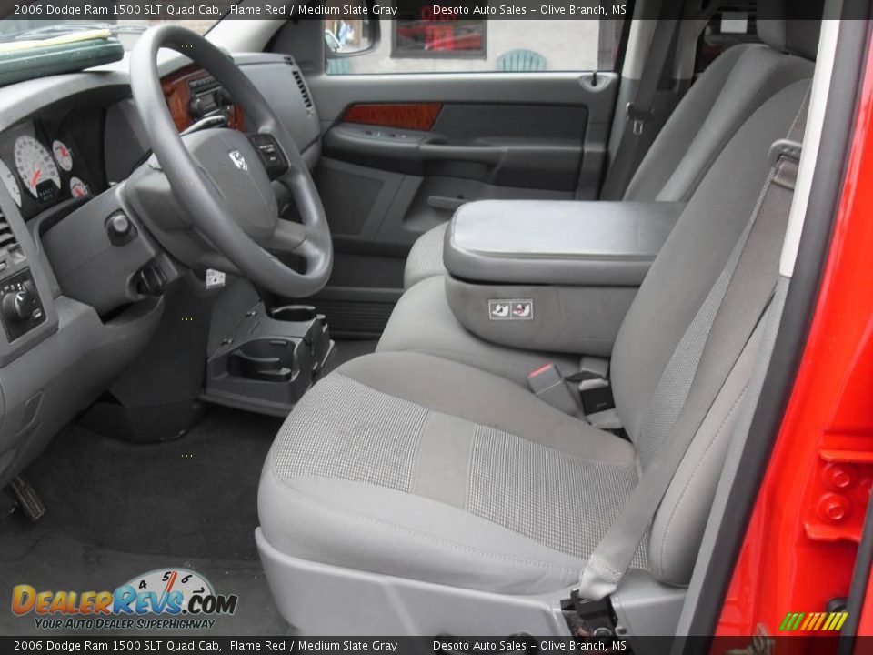 2006 Dodge Ram 1500 SLT Quad Cab Flame Red / Medium Slate Gray Photo #13