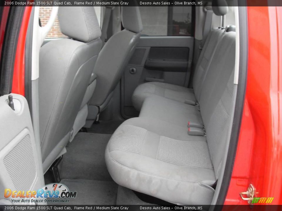 2006 Dodge Ram 1500 SLT Quad Cab Flame Red / Medium Slate Gray Photo #14
