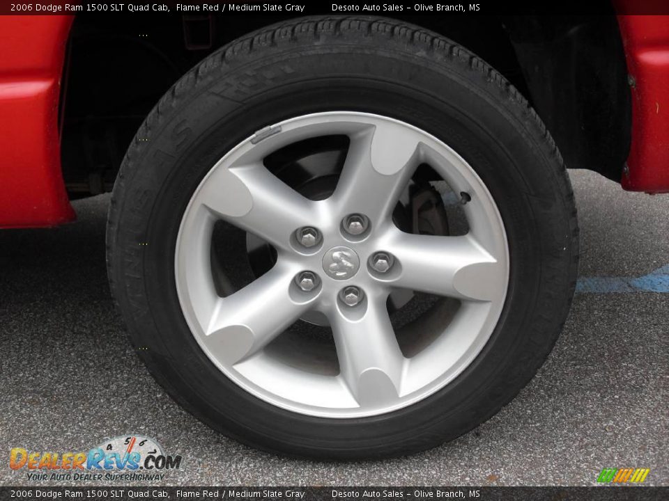 2006 Dodge Ram 1500 SLT Quad Cab Flame Red / Medium Slate Gray Photo #15