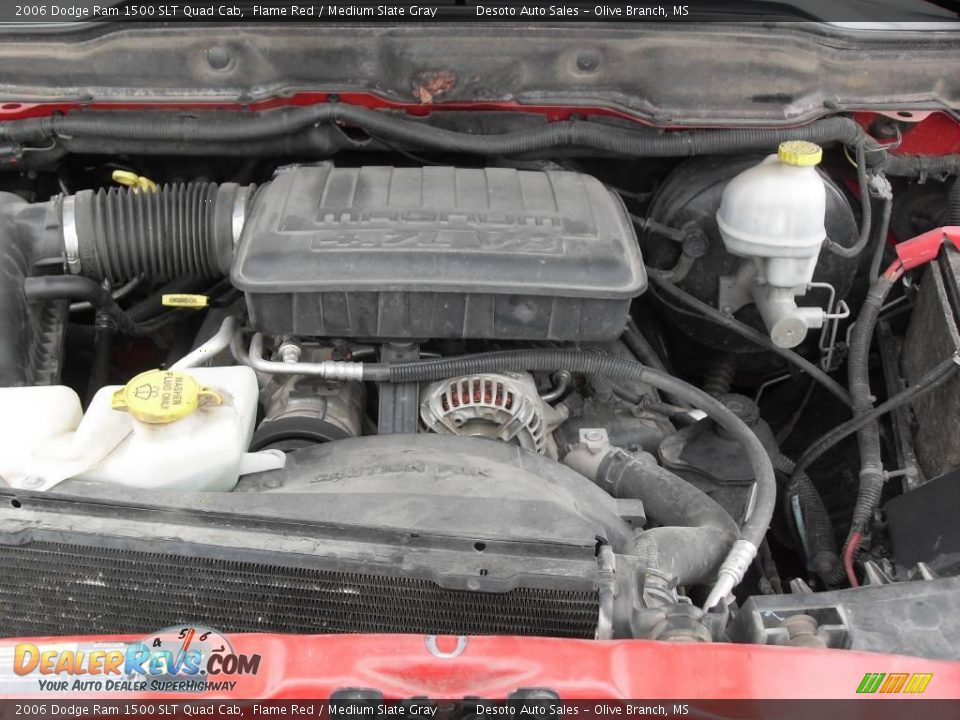 2006 Dodge Ram 1500 SLT Quad Cab Flame Red / Medium Slate Gray Photo #17