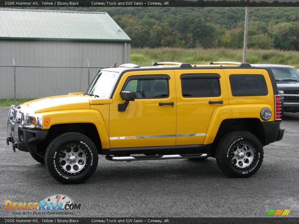 2006 Hummer H3 Yellow / Ebony Black Photo #1