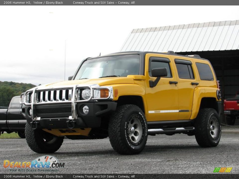 2006 Hummer H3 Yellow / Ebony Black Photo #2