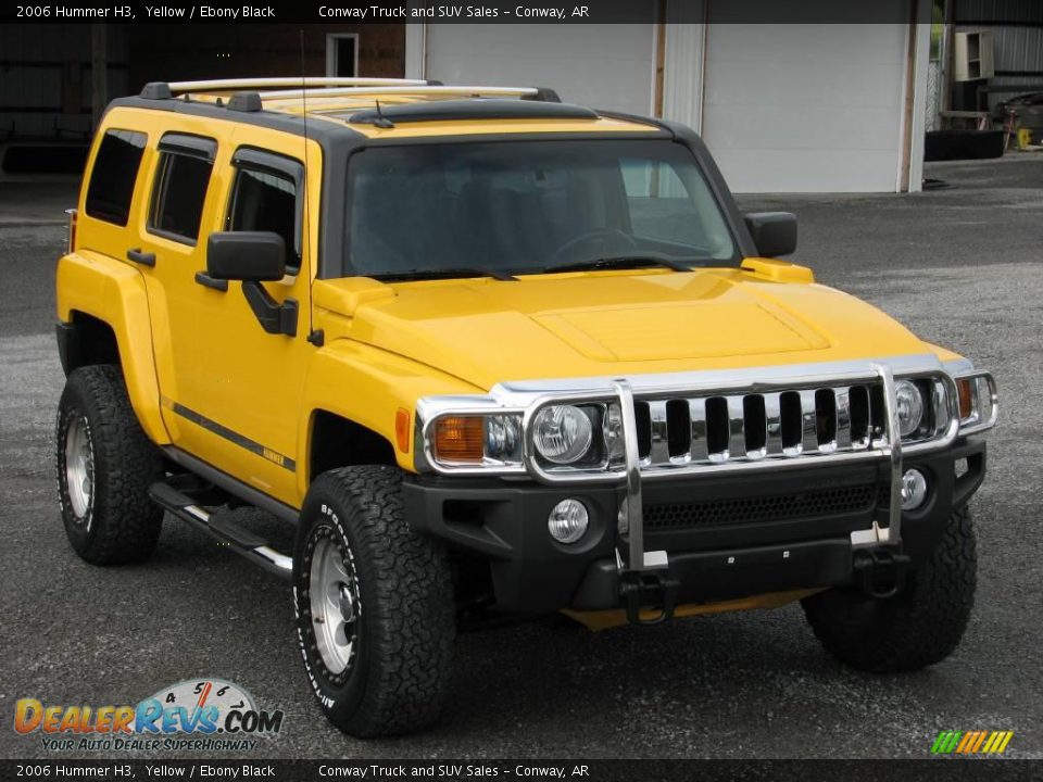 2006 Hummer H3 Yellow / Ebony Black Photo #3