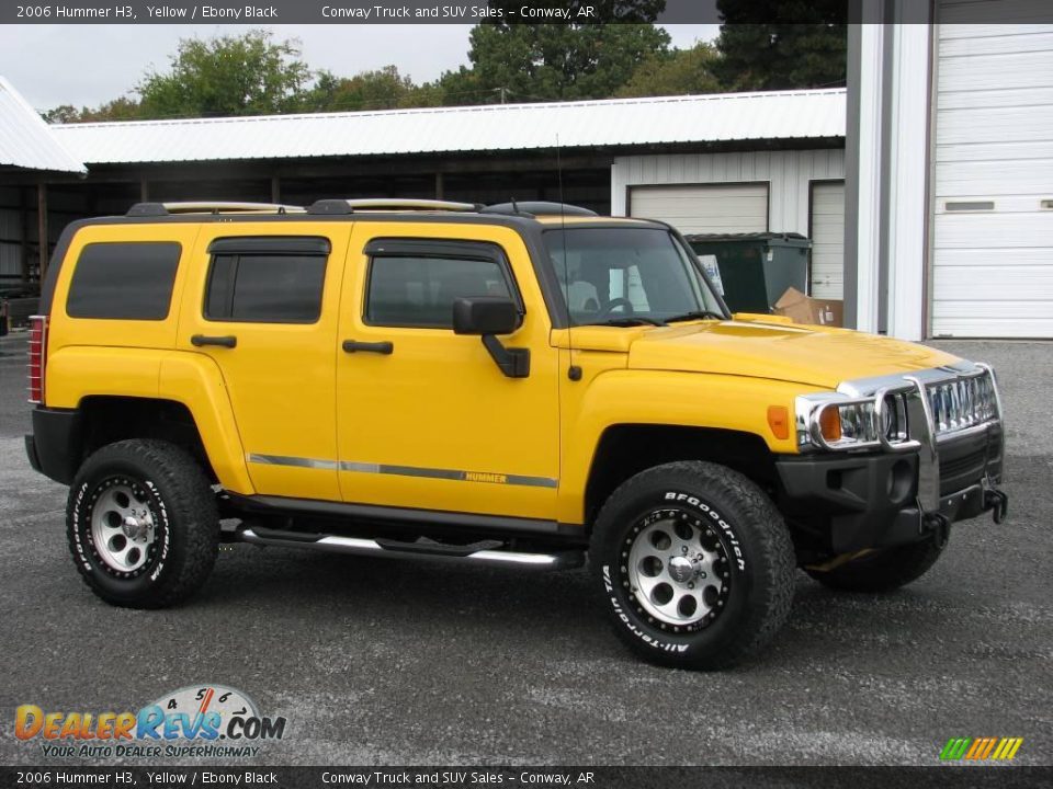2006 Hummer H3 Yellow / Ebony Black Photo #4
