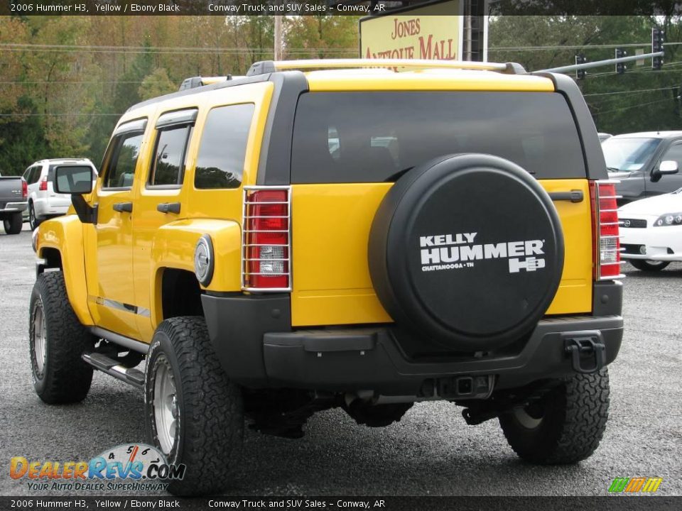 2006 Hummer H3 Yellow / Ebony Black Photo #6