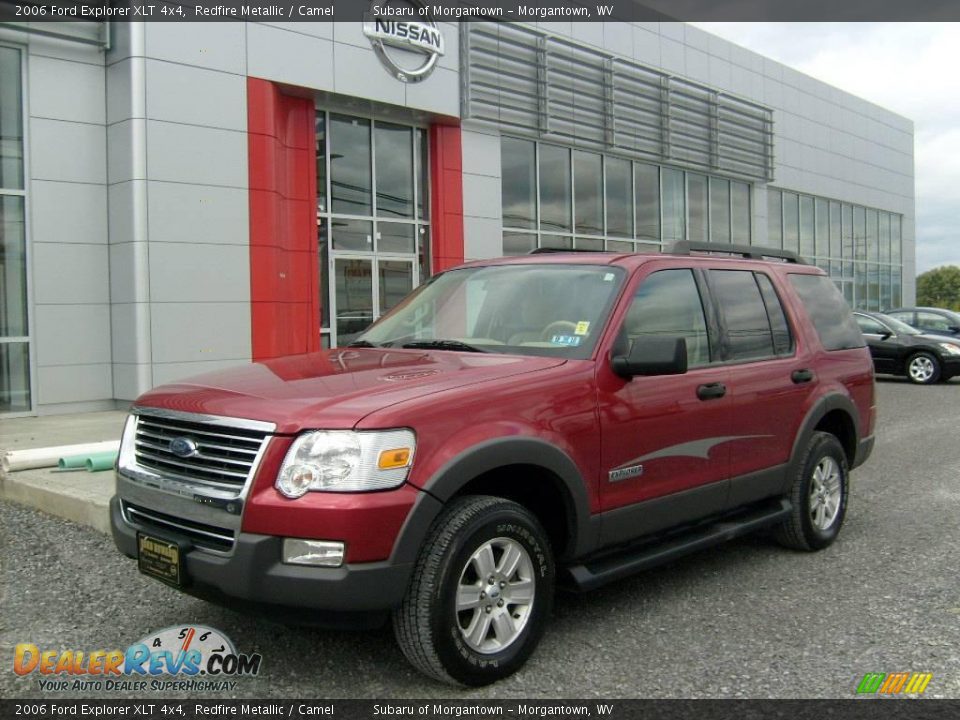 2006 Ford Explorer XLT 4x4 Redfire Metallic / Camel Photo #1