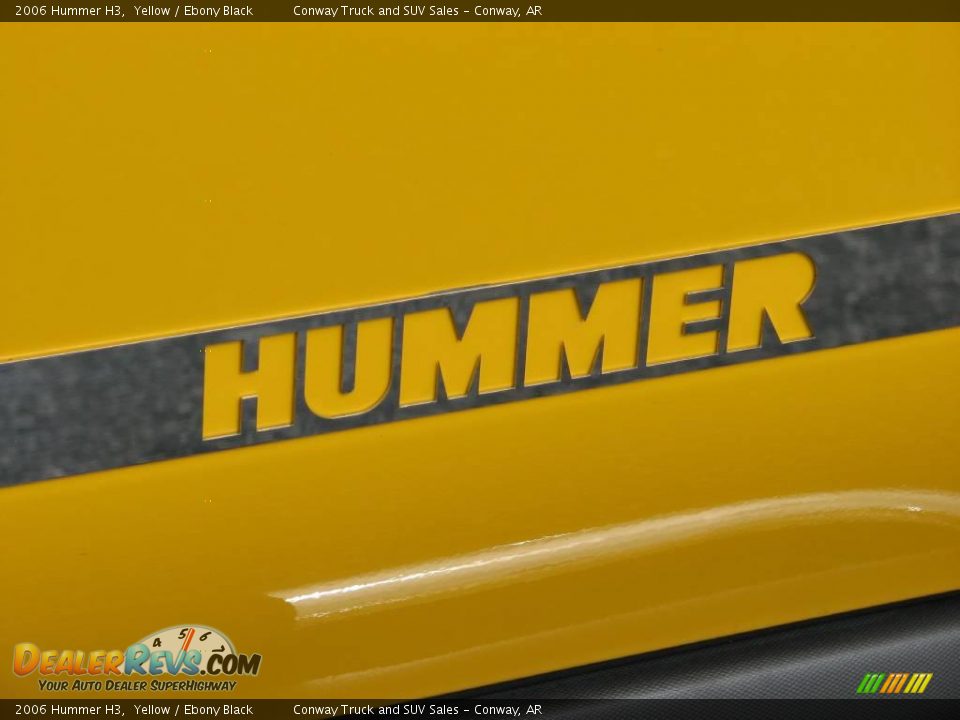 2006 Hummer H3 Yellow / Ebony Black Photo #8