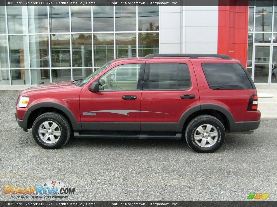 2006 Ford Explorer XLT 4x4 Redfire Metallic / Camel Photo #2