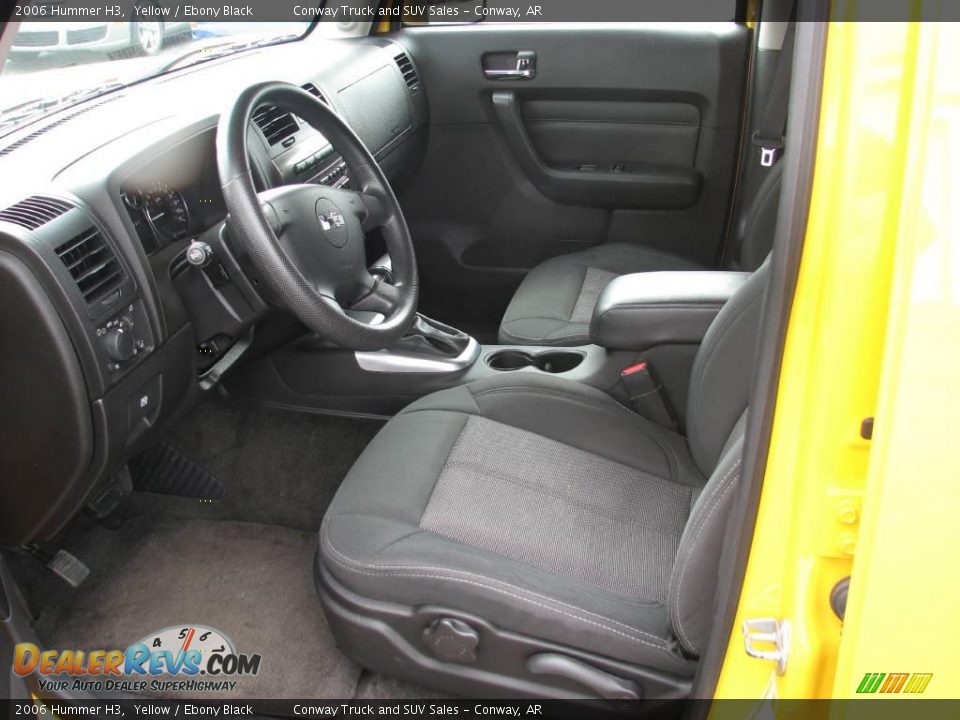 2006 Hummer H3 Yellow / Ebony Black Photo #10