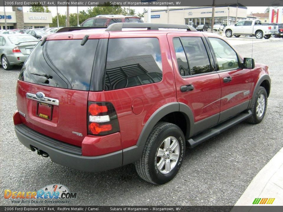 2006 Ford Explorer XLT 4x4 Redfire Metallic / Camel Photo #5