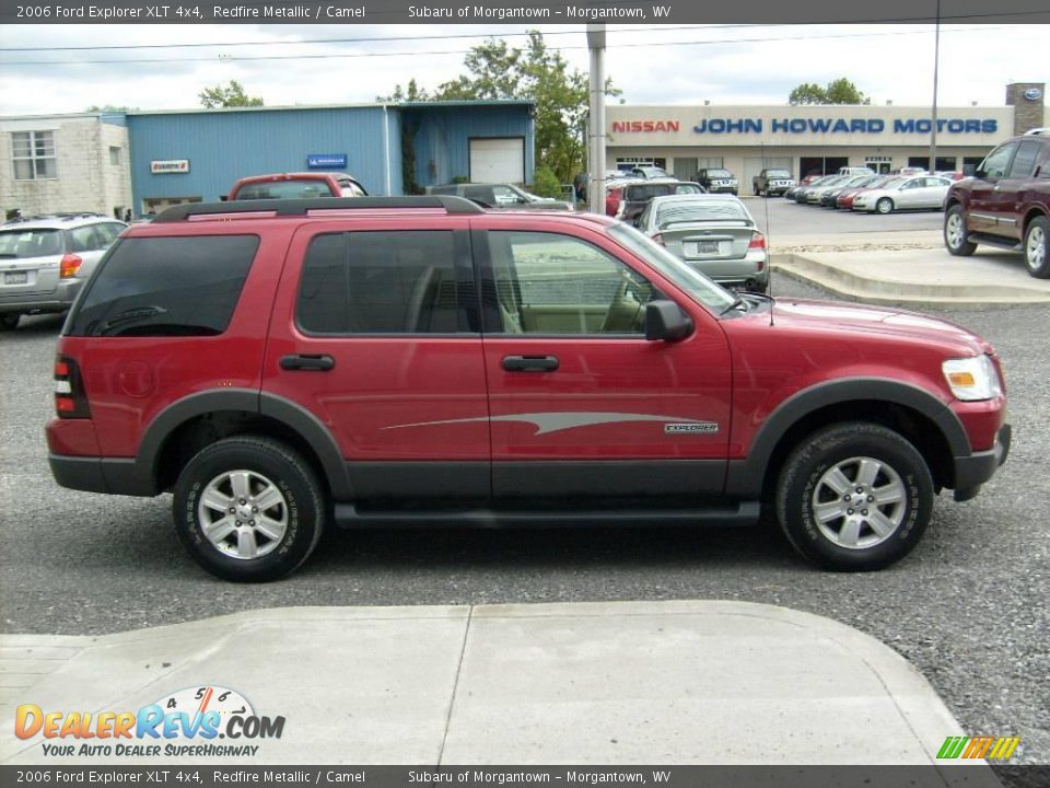 2006 Ford Explorer XLT 4x4 Redfire Metallic / Camel Photo #6