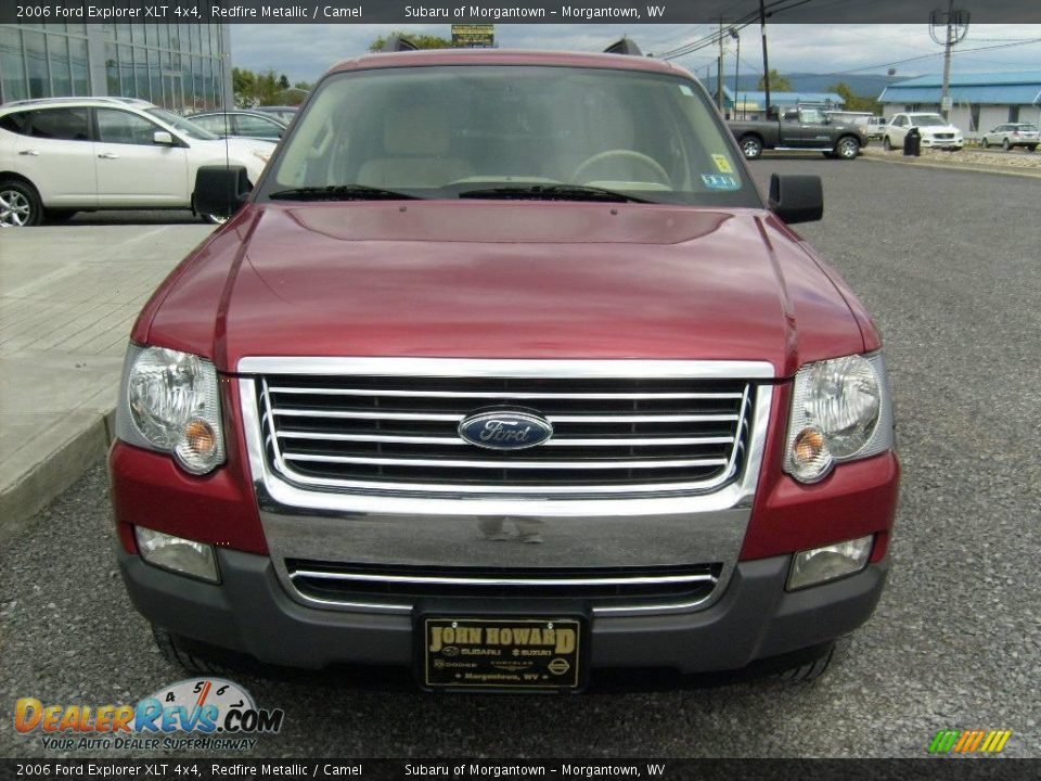 2006 Ford Explorer XLT 4x4 Redfire Metallic / Camel Photo #8