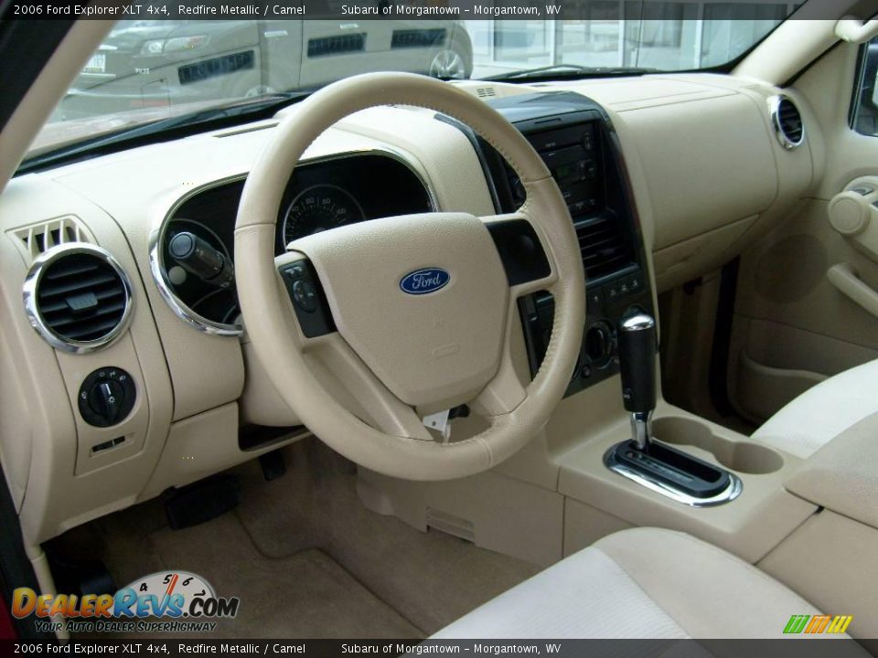 2006 Ford Explorer XLT 4x4 Redfire Metallic / Camel Photo #11
