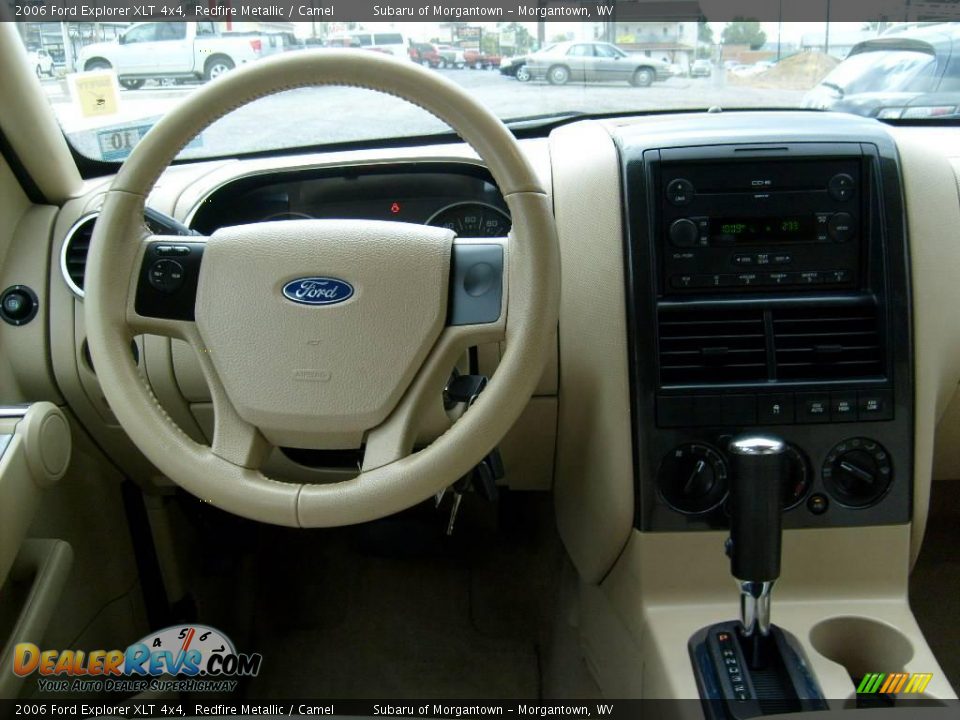 2006 Ford Explorer XLT 4x4 Redfire Metallic / Camel Photo #14