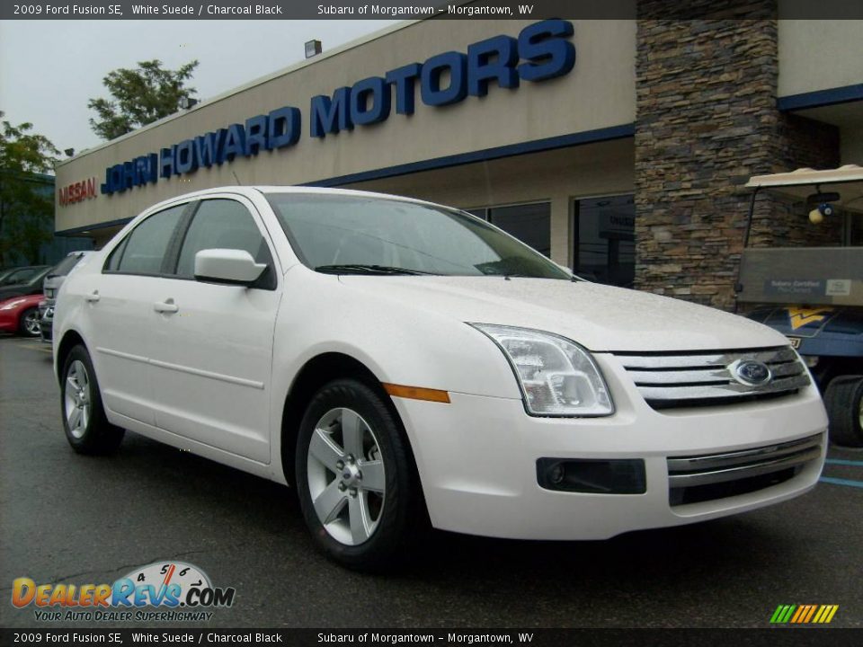 2009 Ford Fusion SE White Suede / Charcoal Black Photo #1