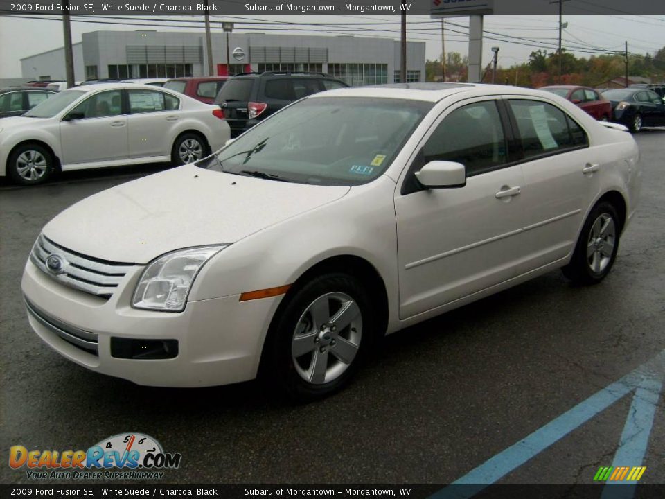 2009 Ford Fusion SE White Suede / Charcoal Black Photo #3