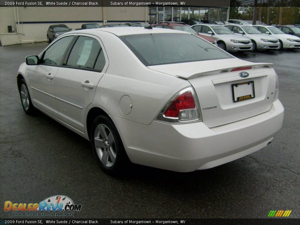 2009 Ford Fusion SE White Suede / Charcoal Black Photo #4