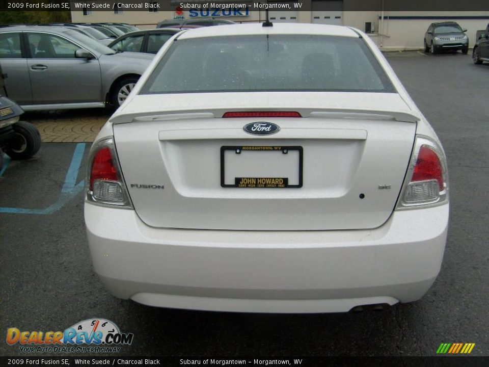 2009 Ford Fusion SE White Suede / Charcoal Black Photo #5