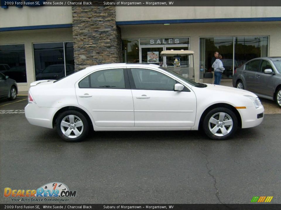 2009 Ford Fusion SE White Suede / Charcoal Black Photo #7
