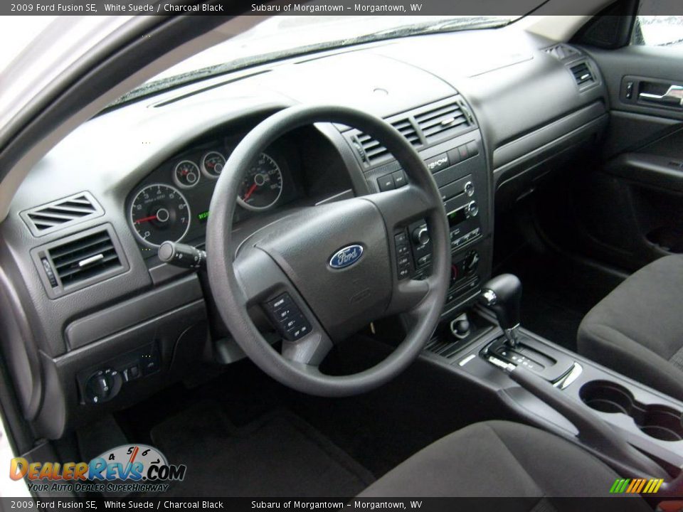 2009 Ford Fusion SE White Suede / Charcoal Black Photo #10