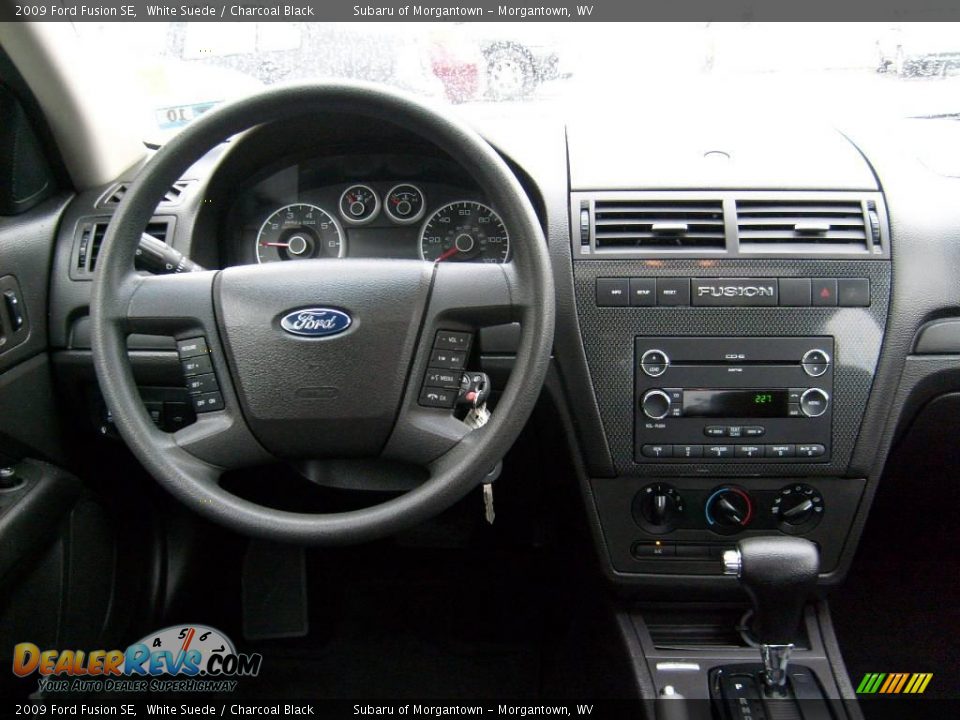 2009 Ford Fusion SE White Suede / Charcoal Black Photo #14