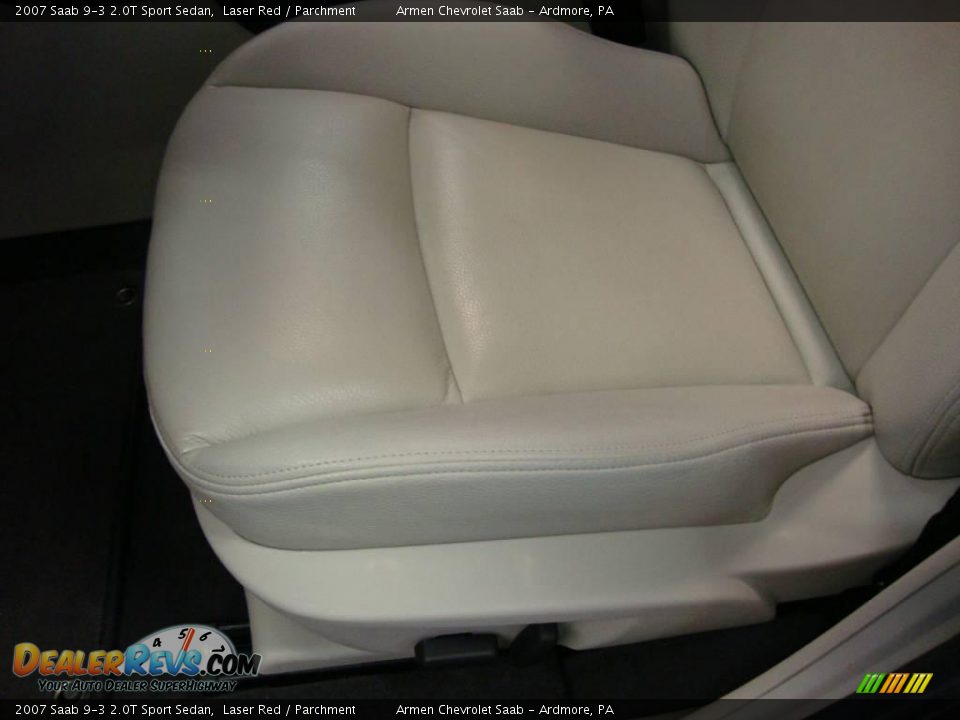 2007 Saab 9-3 2.0T Sport Sedan Laser Red / Parchment Photo #13