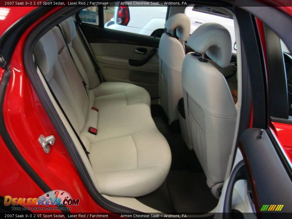 2007 Saab 9-3 2.0T Sport Sedan Laser Red / Parchment Photo #19