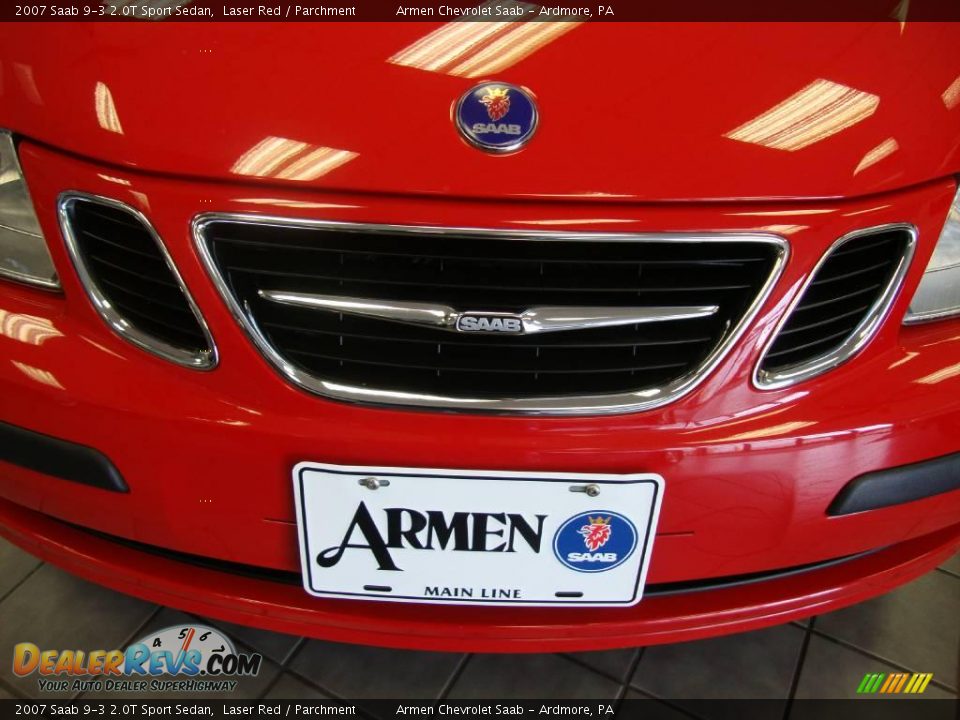 2007 Saab 9-3 2.0T Sport Sedan Laser Red / Parchment Photo #25