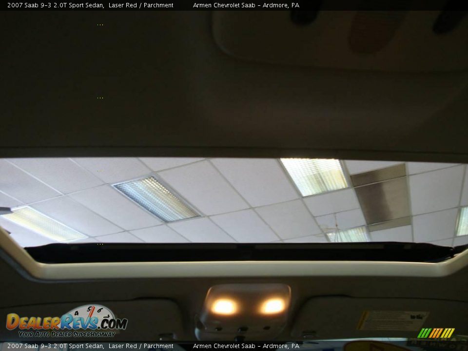 2007 Saab 9-3 2.0T Sport Sedan Laser Red / Parchment Photo #28
