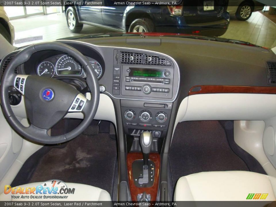 2007 Saab 9-3 2.0T Sport Sedan Laser Red / Parchment Photo #29
