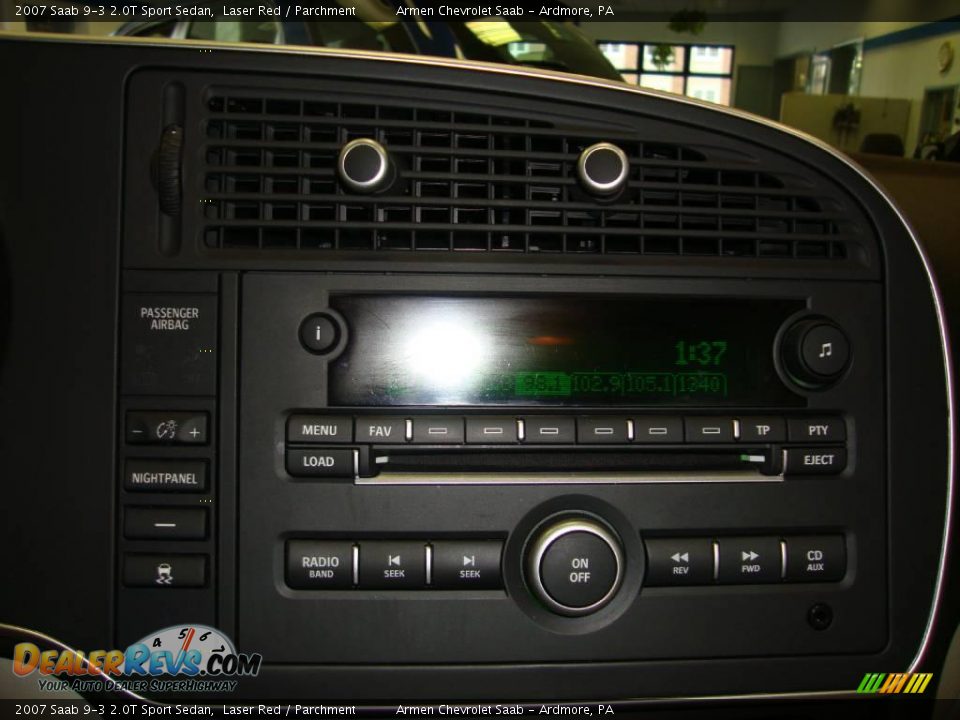2007 Saab 9-3 2.0T Sport Sedan Laser Red / Parchment Photo #31