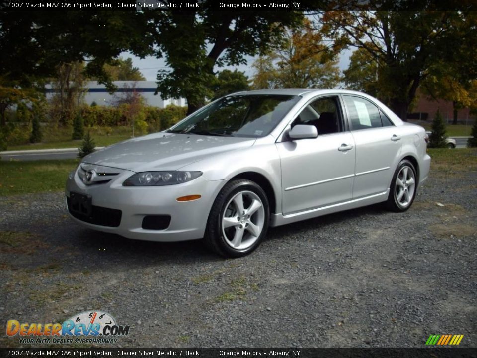 2007 Mazda MAZDA6 i Sport Sedan Glacier Silver Metallic / Black Photo #1