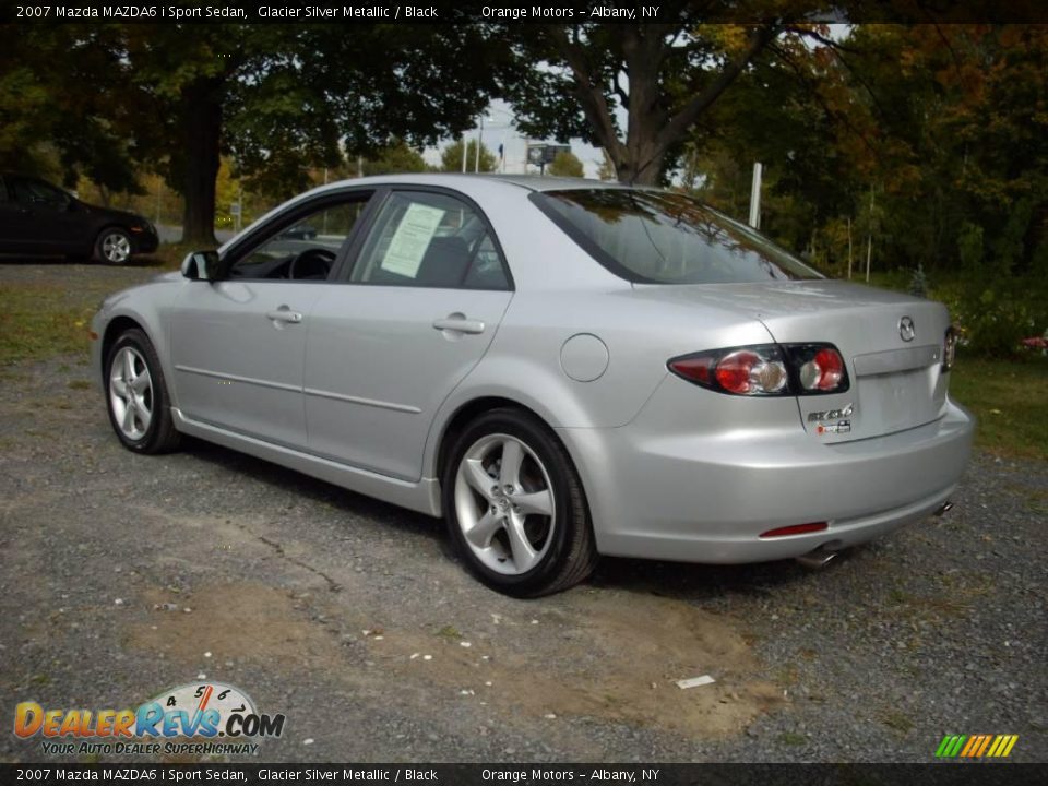 2007 Mazda MAZDA6 i Sport Sedan Glacier Silver Metallic / Black Photo #3