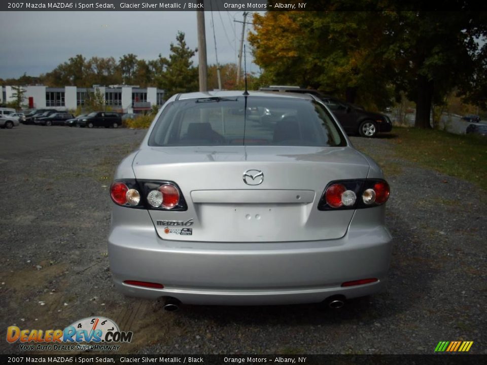 2007 Mazda MAZDA6 i Sport Sedan Glacier Silver Metallic / Black Photo #5