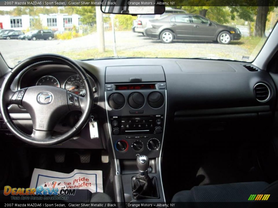 2007 Mazda MAZDA6 i Sport Sedan Glacier Silver Metallic / Black Photo #6