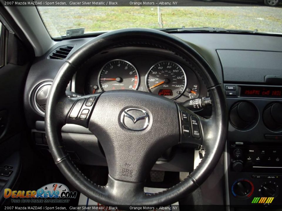 2007 Mazda MAZDA6 i Sport Sedan Glacier Silver Metallic / Black Photo #8