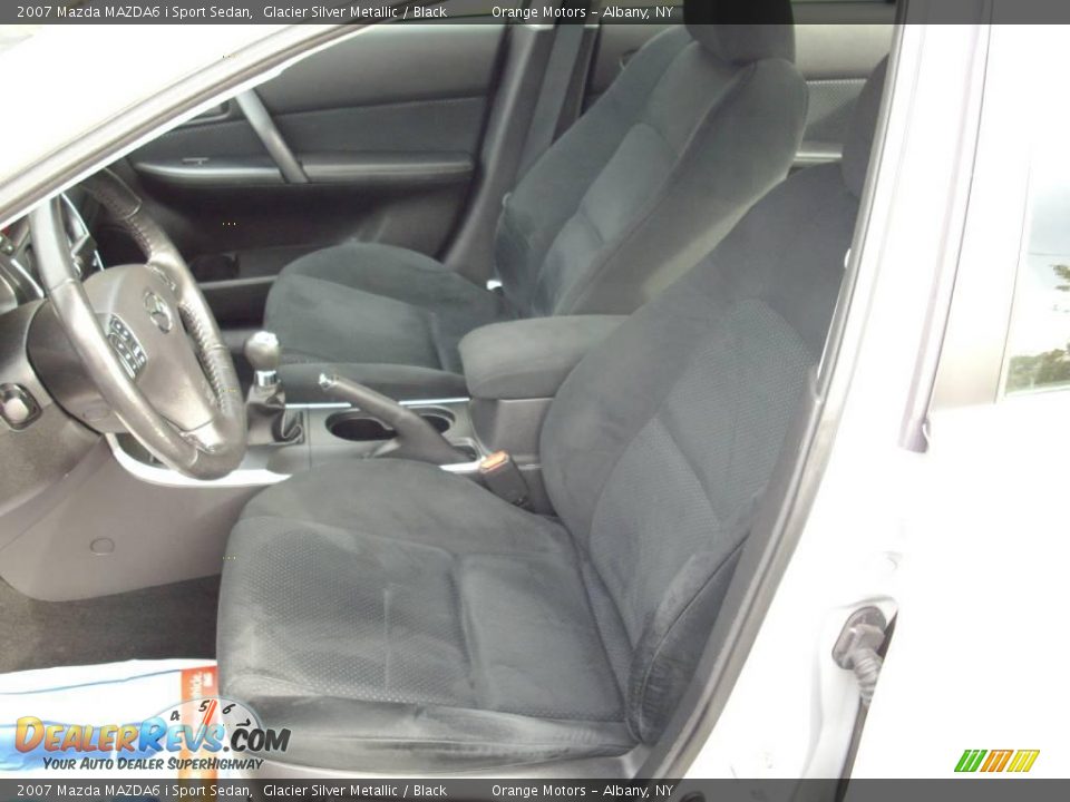 2007 Mazda MAZDA6 i Sport Sedan Glacier Silver Metallic / Black Photo #10
