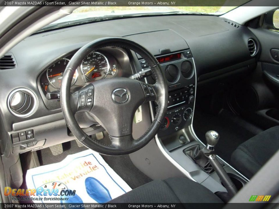 2007 Mazda MAZDA6 i Sport Sedan Glacier Silver Metallic / Black Photo #11
