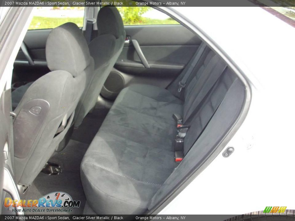 2007 Mazda MAZDA6 i Sport Sedan Glacier Silver Metallic / Black Photo #14